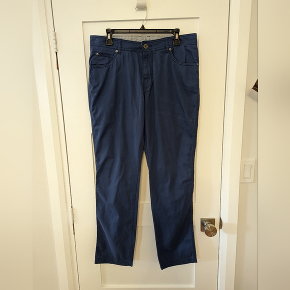 Columbia Mens Slim Fit Blue Pants - Picture 1 of 8